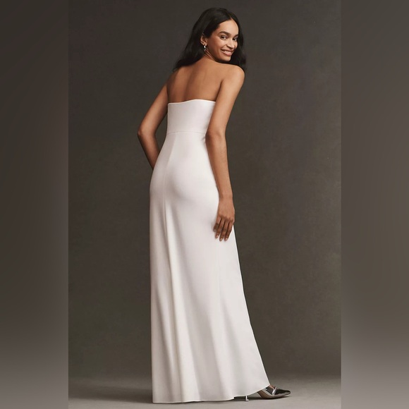 BHLDN ADALYNN STRAPLESS STRETCH CREPE MAXI GOWN - Picture 4 of 7